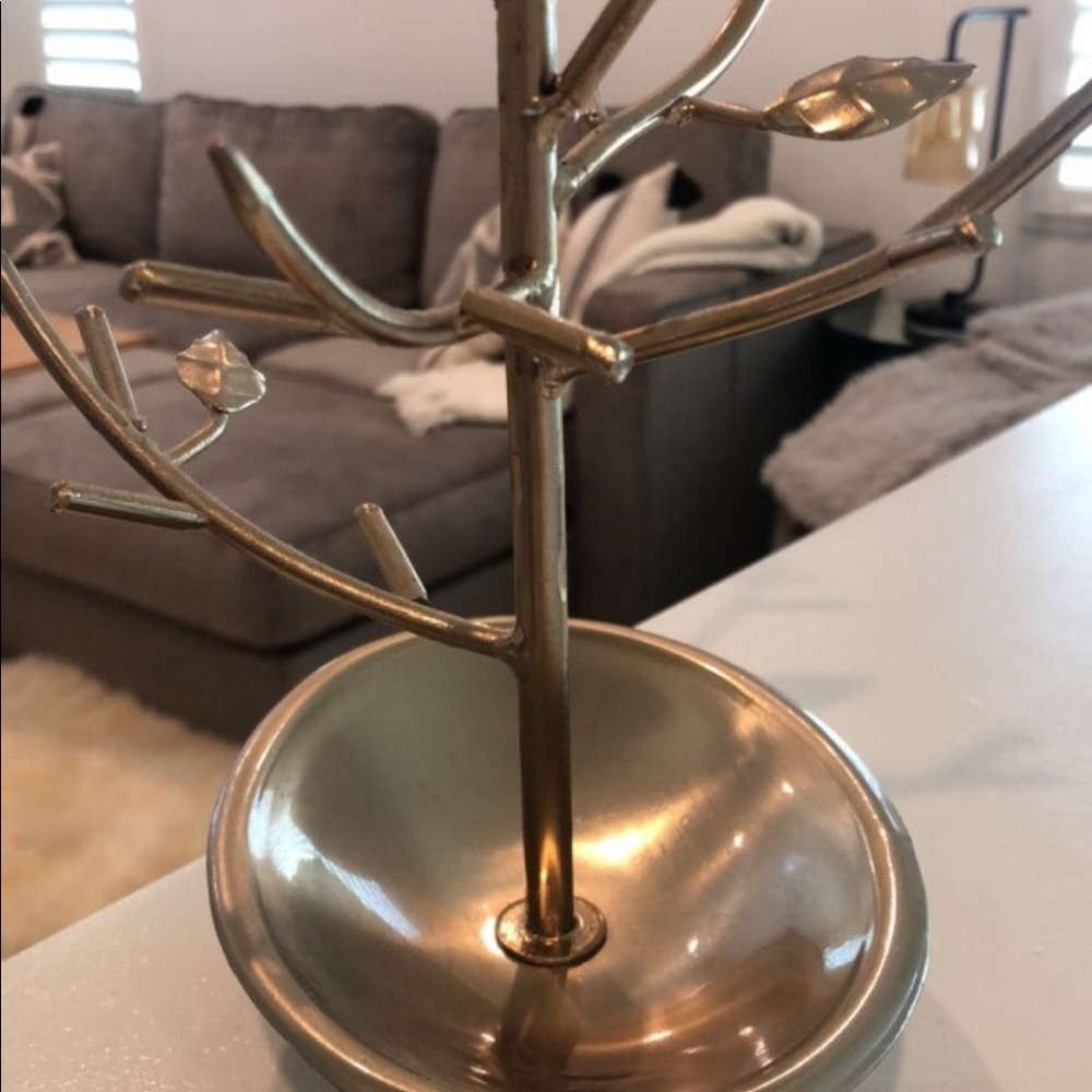Gold Jewelry Tree, display